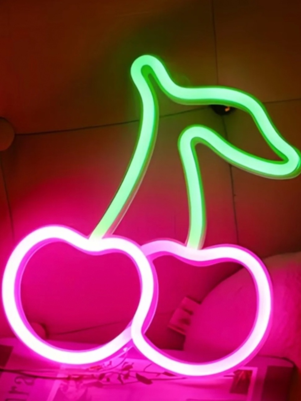 Pink Cherry Neon Light